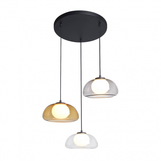 Obrázok pre Italux Ainale PND-54637-3-BK-SG závesné svietidlo 3xG9 max.LED 7W