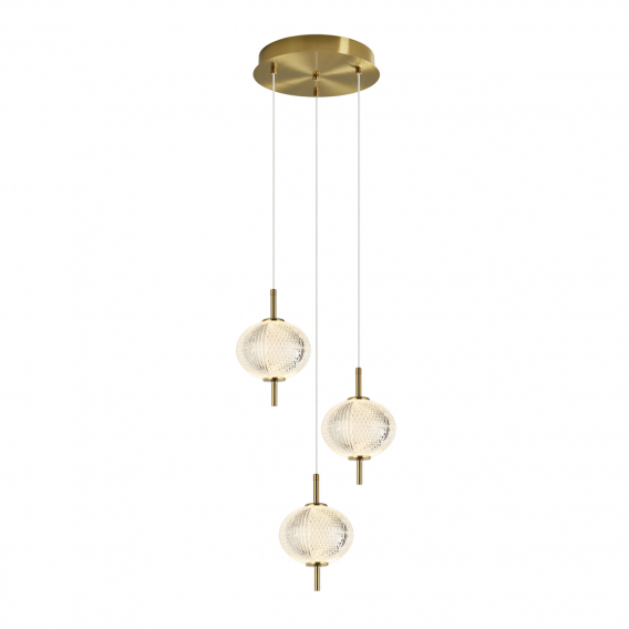 Obrázok pre Italux Corado PND-81418-3-BK-GD závesné svietidlo LED 12W1084lm 3000K