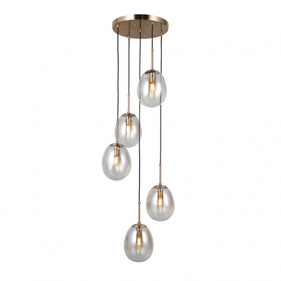 Obrázok pre Italux Meolo PND-40825-5-GD závesné svietidlo 5xE14 max. LED 5W