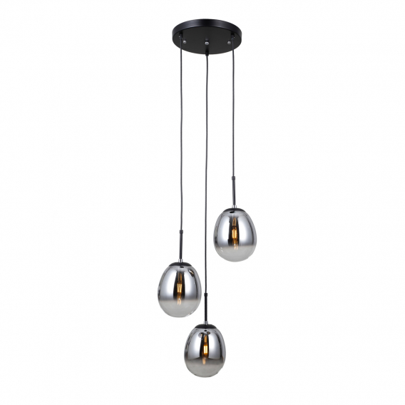Obrázok pre Italux Meolo PND-40825-3-BK závesné svietidlo 3xE14 max.LED 5W