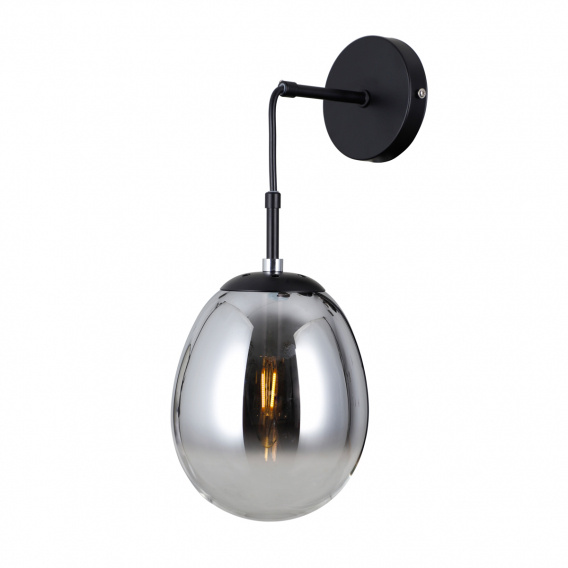 Obrázok pre Italux Meolo WL-40825-1-BK nástenné svietidlo 1xE14 max.LED 5W
