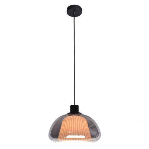 Obrázok pre Italux Apiro PND-84638-BK-SG závesné svietidlo 1xE27 7W