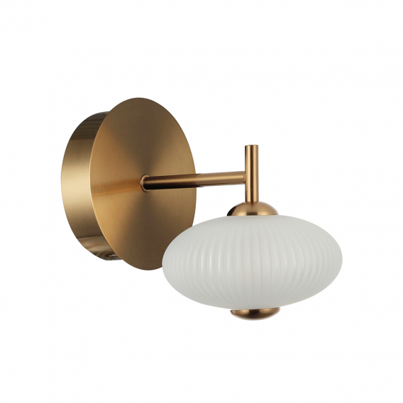Obrázok pre Italux Nico WL-8545-1-BK-GD nástenné svietidlo LED 5W 480lm 3000K