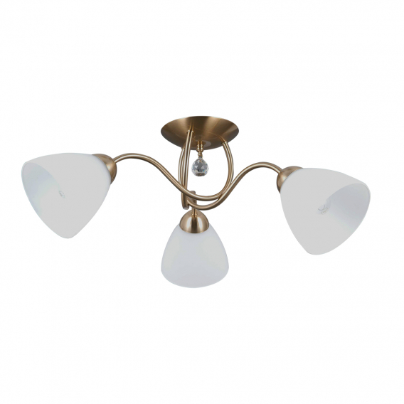 Obrázok pre Italux Lugano PND-5643-3-HBR stropné svietidlo 3xE27 40W mosadz