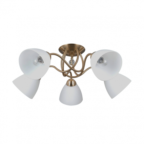 Obrázok pre Italux Lugano PND-5643-5-HBR stropné svietidlo 5xE27 40W mosadz