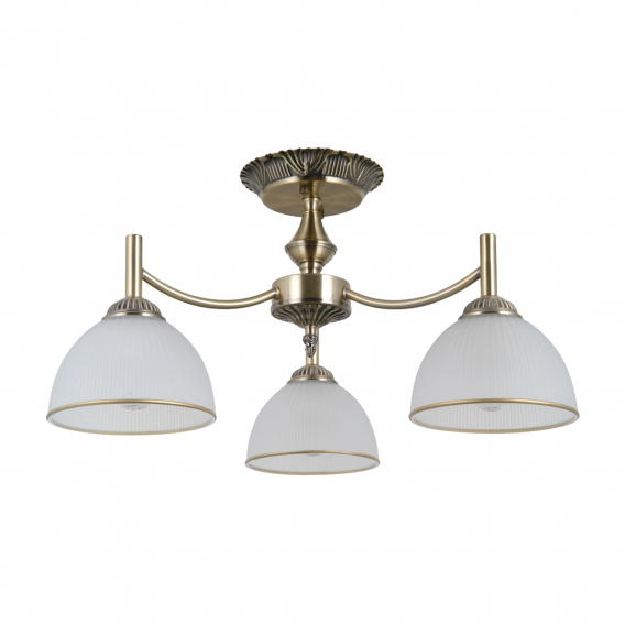 Obrázok pre Italux Fener PND-40653-3-ABR-WH lustrové svietidlo 3xE27 40W antická mosadz