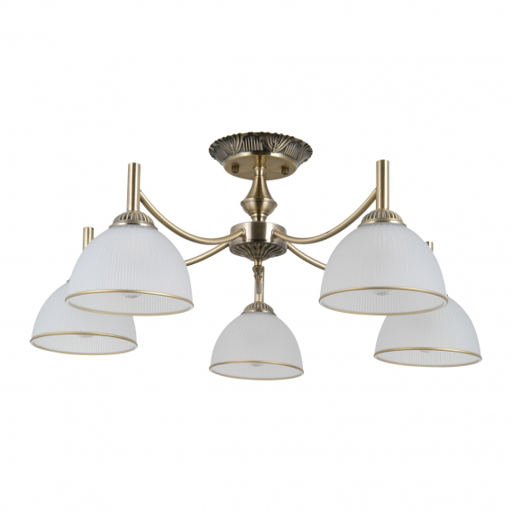 Obrázok pre Italux Fener PND-40653-5-ABR-WH lustrové svietidlo 5xE27 40W antická mosadz