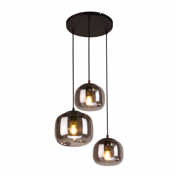 Obrázok pre Italux Calto PND-67705-3-BK-SG závesné svietidlo 3xE27 40W 