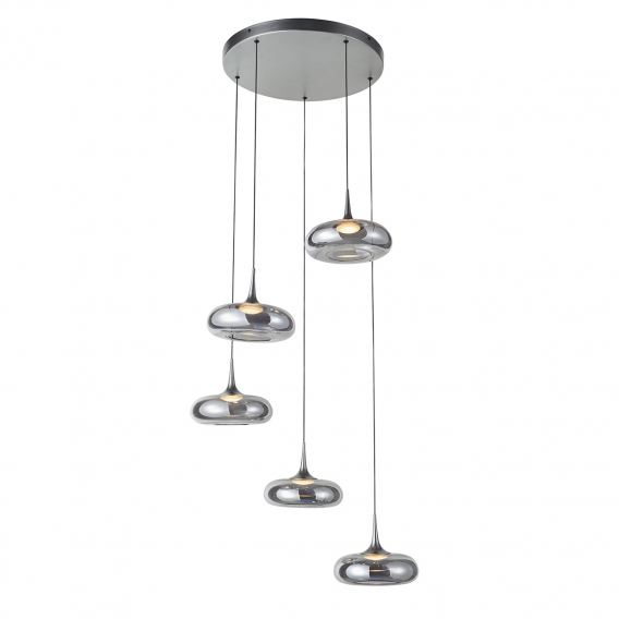 Obrázok pre Zavesné svietidlo Italux Tenele PND-24028-5A-SILV LED 35W 1514lm 3000K