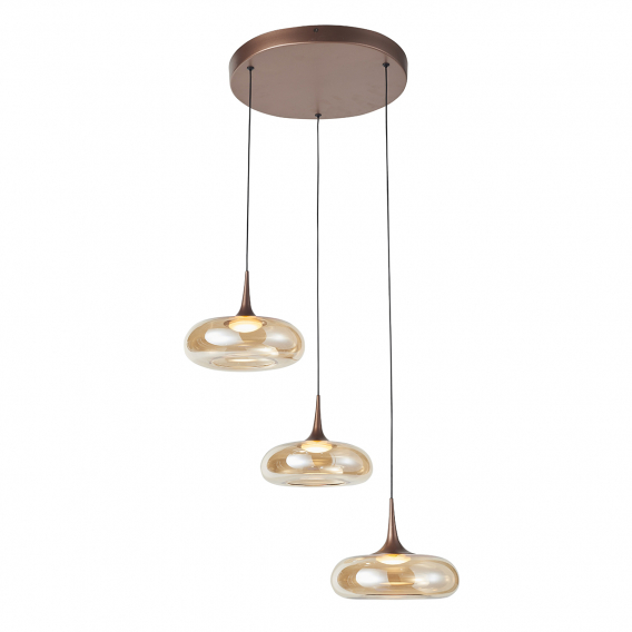 Obrázok pre Zavesné svietidlo Italux Tenele PND-24028-3A-COPP LED 21W