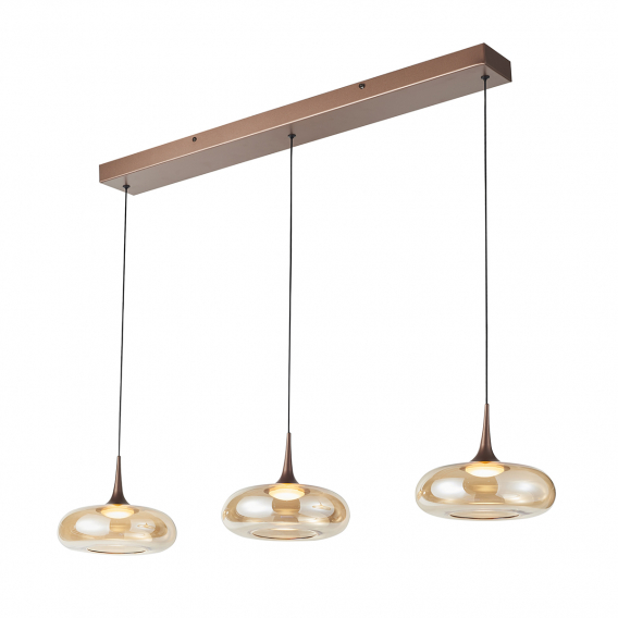 Obrázok pre Závesné svietidlo Italux Tenele PND-24028-3B-COPP LED 21W