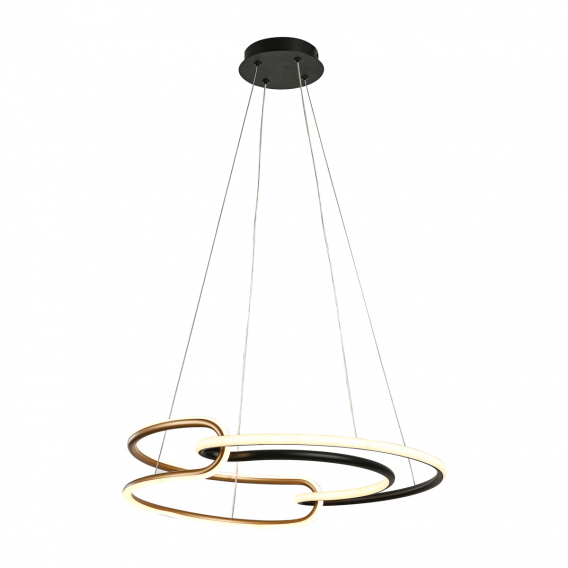 Obrázok pre Italux Casar PND-24002-BK-GD závesné svietidlo LED 40W 3400lm