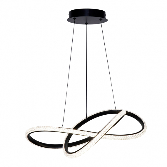 Obrázok pre Italux Almera PND-64728-BK závesné svietidlo LED 32W 3582lm 3000K/4000K/6000K