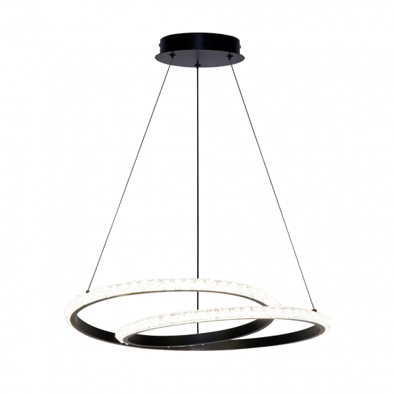 Obrázok pre Italux Zalto PND-12436-BK závesné svietidlo LED 32W 2870lm 3000K/4000K/6000K