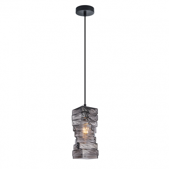 Obrázok pre Italux Altera PND-3219-1-BK-SG závesné svietidlo 1xE27 40W dymové sklo