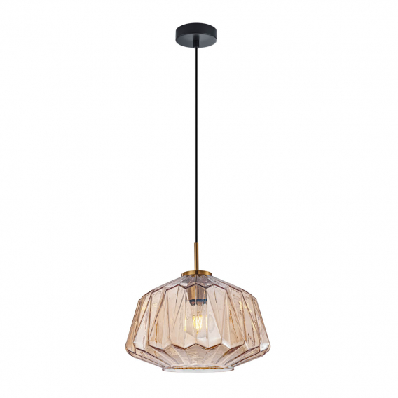 Obrázok pre Italux Antita PND-3644-1-BRO-AMB závesné svietidlo 1xE27 40W jantárové sklo