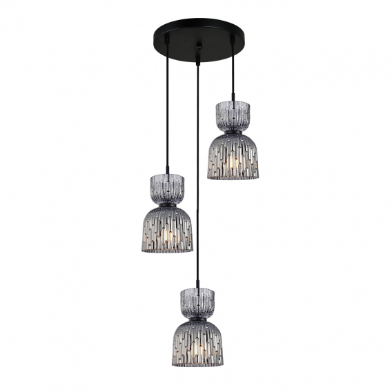 Obrázok pre Italux Balme PND-3619-3A-BK-SG závesné svietidlo 3xE27 40W