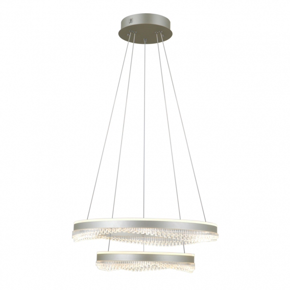 Obrázok pre Italux Lenti Morte PND-34535-2L-SILV závesné svietidlo LED 70W 6400lm 3000K/4000K/6000K