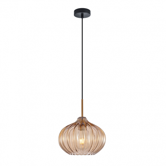 Obrázok pre Italux Pansol PND-2940-1S-BRO-AMB závesné svietidlo 1xE27 40W