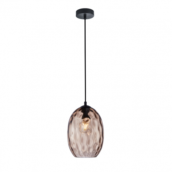 Obrázok pre Italux Novala PND-3031-1-BK-CF závesné svietidlo 1xE27 40W