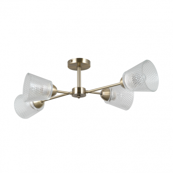 Obrázok pre Italux Lamin PND-40697-4-ABR stropné svietidlo 4xE27 40W antická zlatá