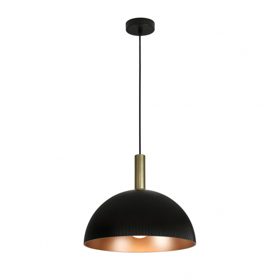 Obrázok pre Italux Lanta PND-23906-1-BK-GD závesné svietidlo 1xE27 40W