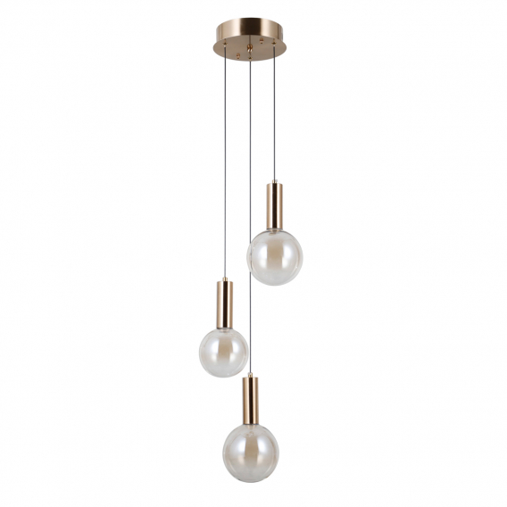 Obrázok pre Italux Strela PND-34378-3S-HBR závesné svietidlo LED 15W 1188lm 3000K