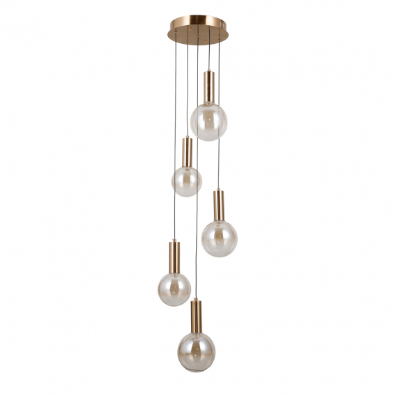Obrázok pre Italux Strela PND-34378-5S-HBR závesné svietidlo LED 25W 1450lm 3000K