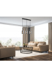 Obrázok pre Italux Sardo PND-5581-3-SC+SG závesné svietidlo 3x40W E27 nikel, dymové sklo