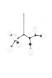 Obrázok pre Italux Ferral PND-75075-8-BK-WG závesné svietidlo E27 8x60W