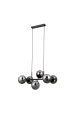 Obrázok pre Italux Molite PND-1098-6-BK závesné svietidlo 6xG9 čierna matná