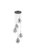 Obrázok pre Italux Meolo PND-40825-5-BK závesné svietidlo 5xE14, max. LED 5W