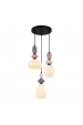 Obrázok pre Italux Altra PND-36787-3-BK-WH závesné svietidlo 3xE27 40W