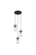 Obrázok pre Italux Merto PND-40930-3A-BK závesné svietidlo 3xE14 40W