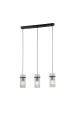 Obrázok pre Italux Merto PND-40930-3B-BK závesné svietidlo 3xE14 40W
