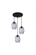 Obrázok pre Italux Novala PND-3031-3A-BK-SG závesné svietidlo 3xE27 40W