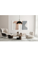 Obrázok pre Italux Lanta PND-23906-1-BK-GD závesné svietidlo 1xE27 40W